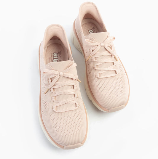 Skechers D'LUX WALKER 2.0 - THRILL MOVEMENT Womens Trainers Rose