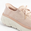 Skechers D'LUX WALKER 2.0 - THRILL MOVEMENT Womens Trainers Rose