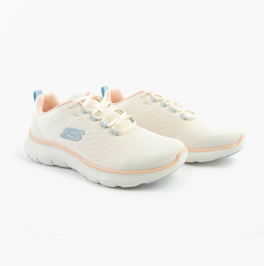 Skechers FLEX APPEAL 5.0 Womens Trainers Natural/Multi