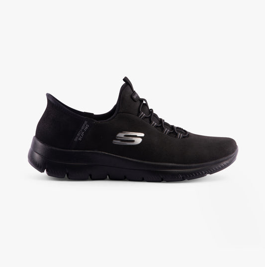 Skechers 150254/BBK SUMMITS-UNKNOWN TRAIL Womens Trainers Black