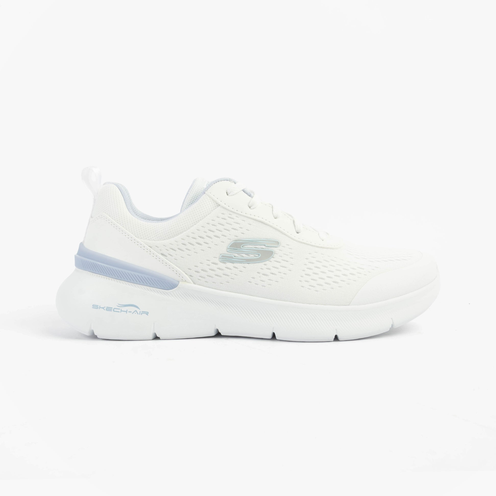 Skechers 150370/WLB SKECH-AIR DYNAMIGHT 2.0 - NEW Womens Trainers White/Light Blue