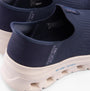 Skechers 150422/NVY GLIDE-STEP PRO-EVERYDAY CITIZ Womens Trainers Navy close-up side view showcasing textile upper and slip-on design.