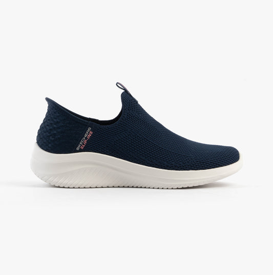 Skechers ULTRA FLEX 3.0-EASY WIN Womens Trainers Navy/Grey/Pink