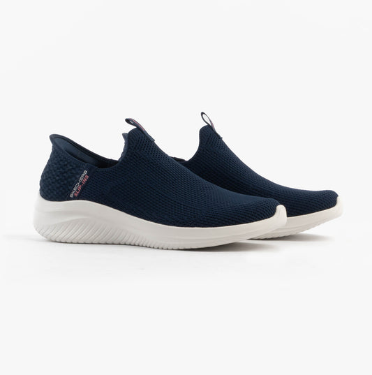 Skechers ULTRA FLEX 3.0-EASY WIN Womens Trainers Navy/Grey/Pink