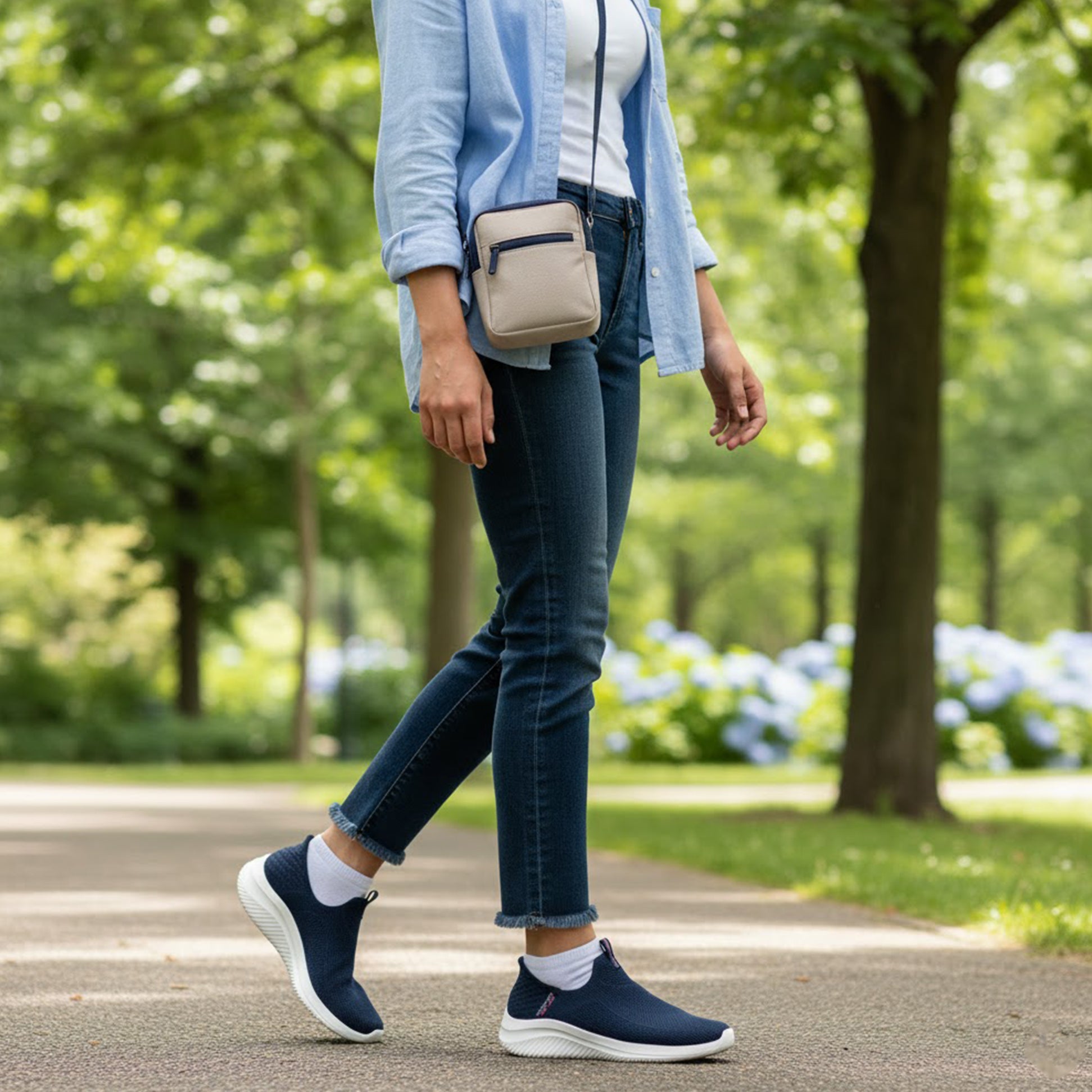 Skechers 150450/NVY ULTRA FLEX 3.0-EASY WIN Womens Trainers Navy/Grey/Pink