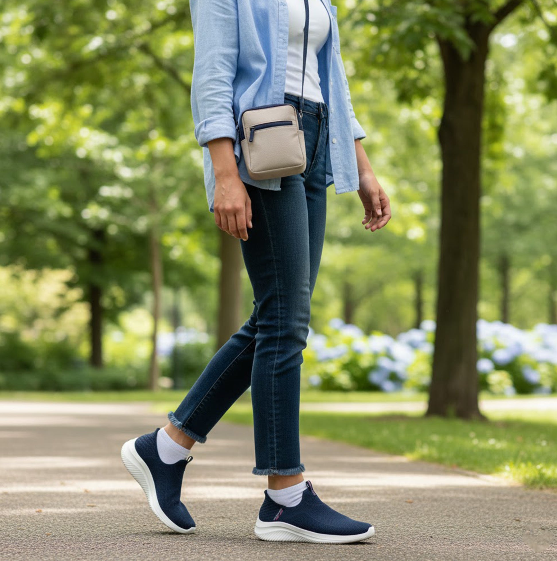 Skechers 150450/NVY ULTRA FLEX 3.0-EASY WIN Womens Trainers Navy/Grey/Pink