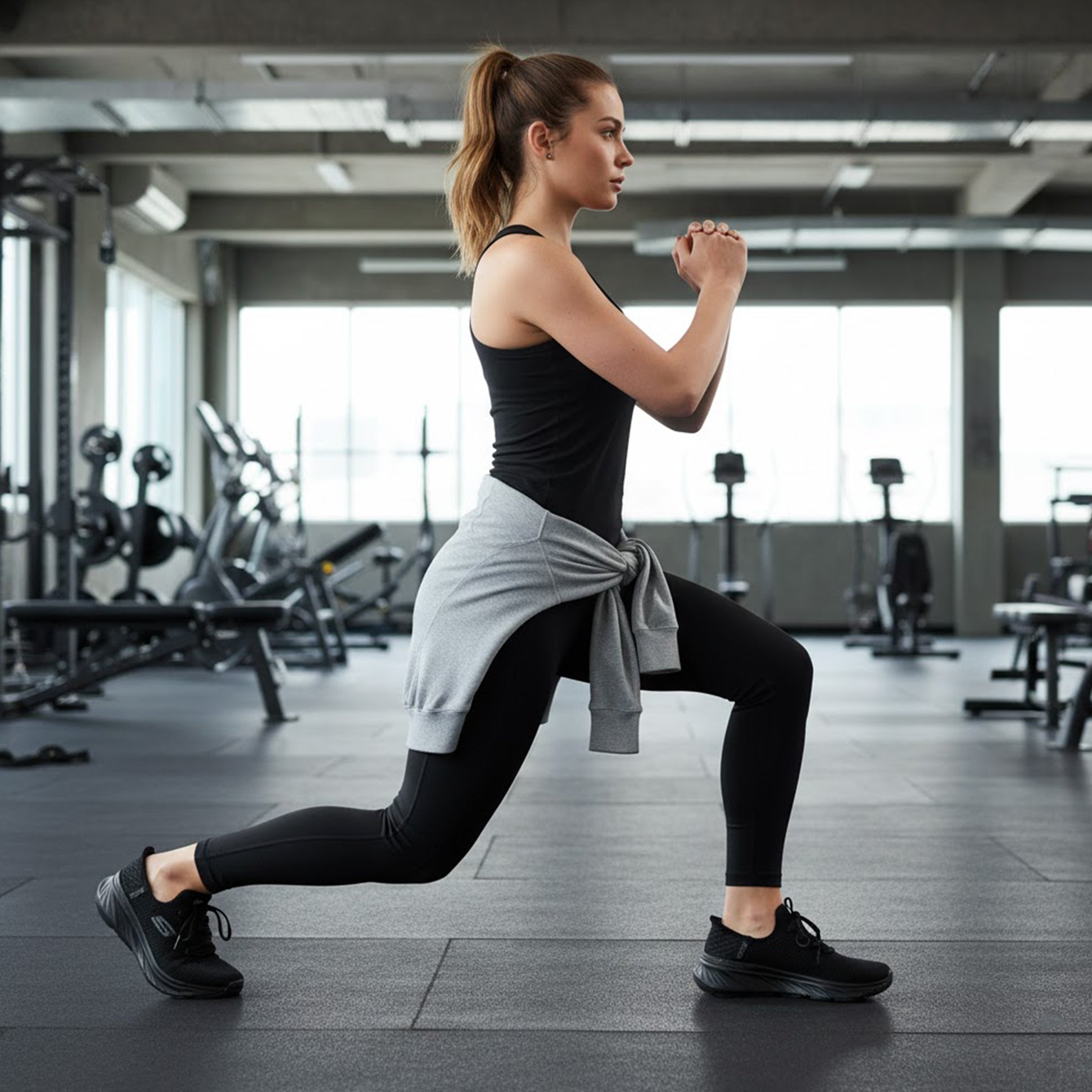 Skechers 150470/BBK EDGERIDE - IMPRESSION Womens Trainers Black