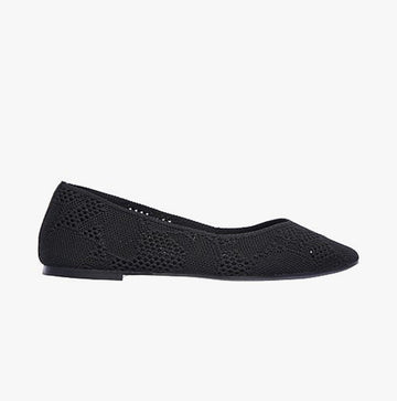 Skechers 158019/BLK CLEO - KNITTY CITY Womens Shoes Black