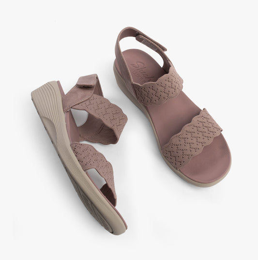 Skechers ARYA - ON THE RISE Womens Sandals Mauve/Pink