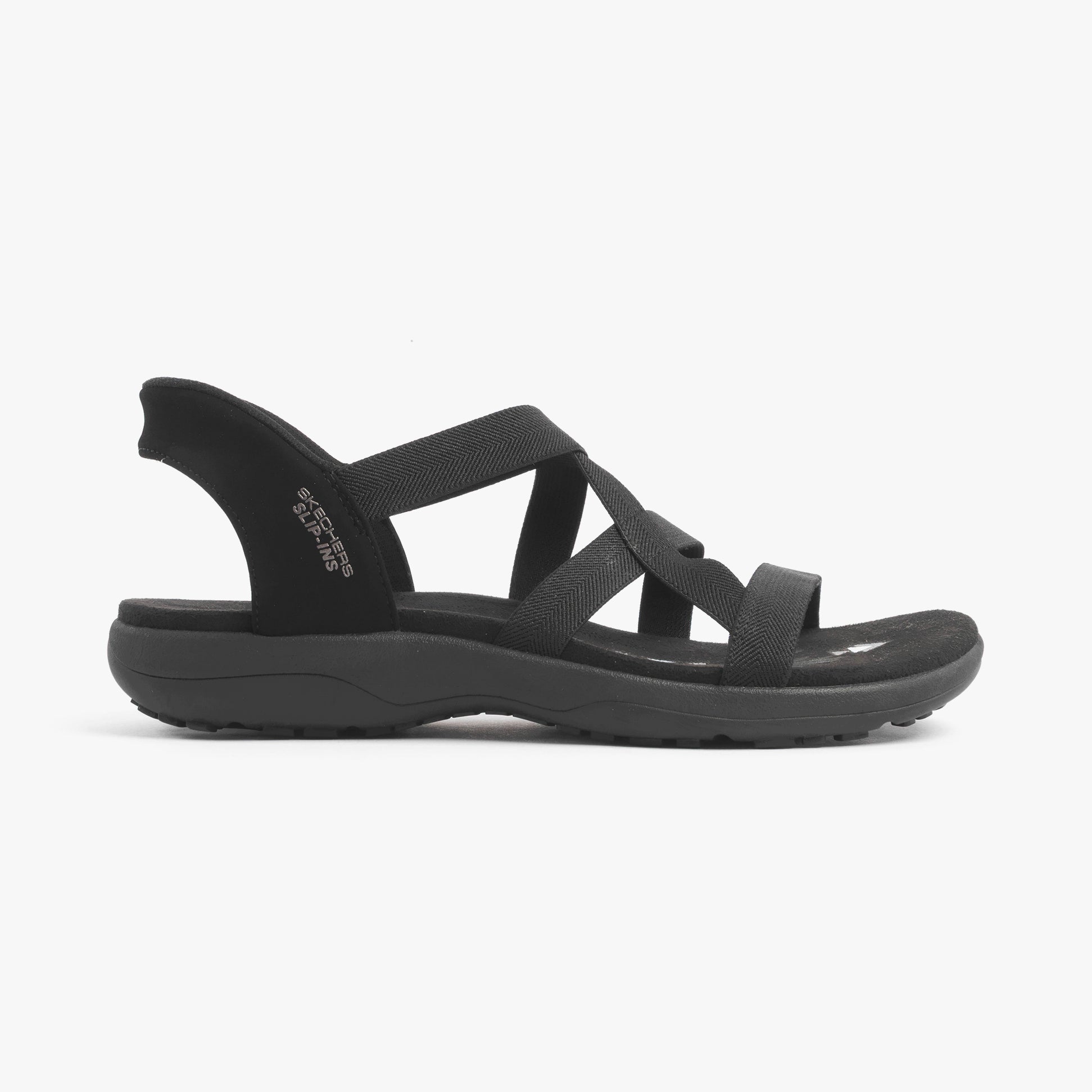 Skechers 163460/BBK REGGAE SLIM - STRETCH FLEX Womens Sandals Black