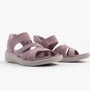 Skechers 163524/LAV ARYA - COOLING OFF Womens Sandals Lavender side view showcasing the stylish strap design and cushioned sole.