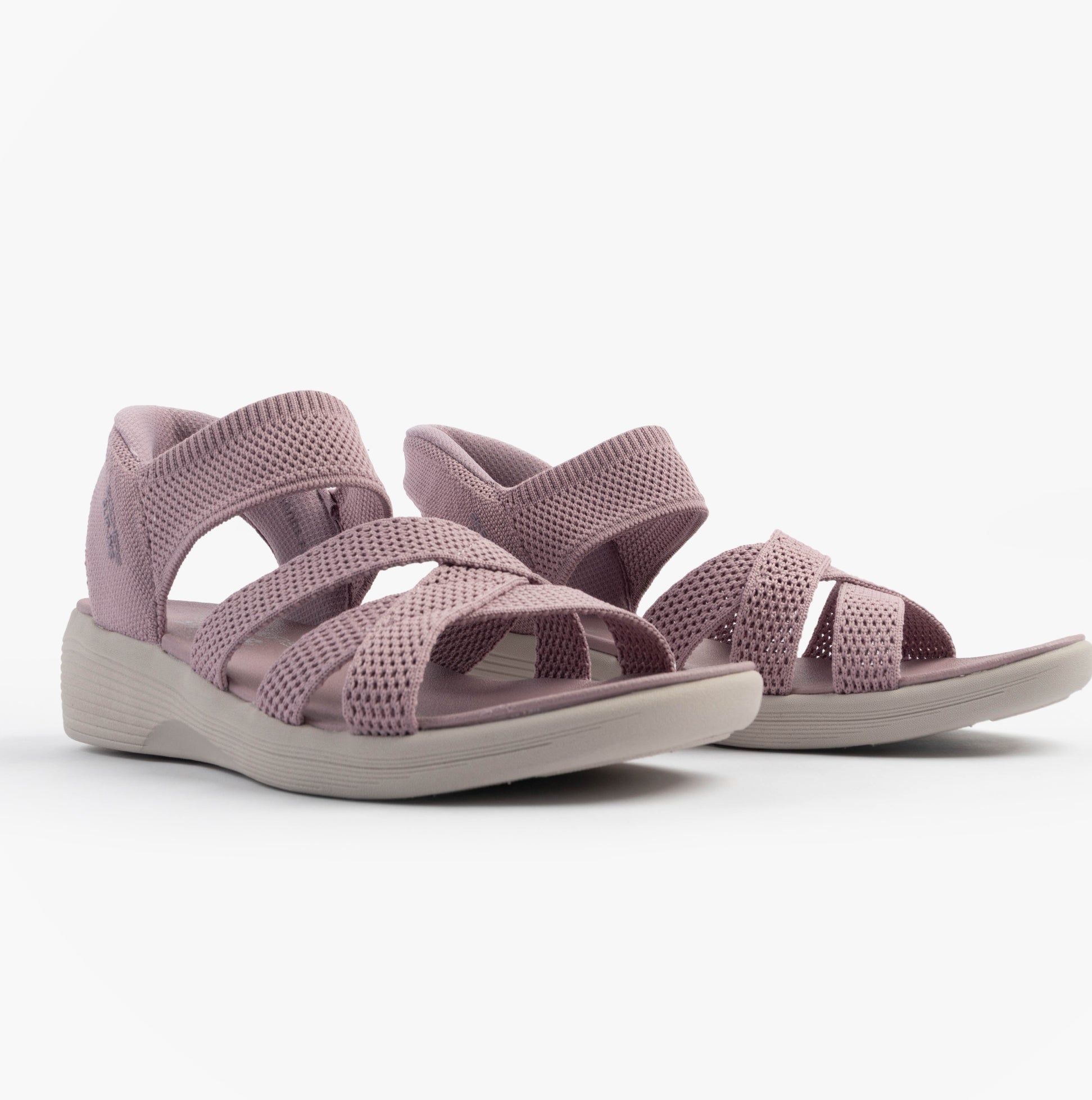 Skechers 163524/LAV ARYA - COOLING OFF Womens Sandals Lavender side view showcasing the stylish strap design and cushioned sole.