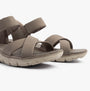 Skechers 163534/TPE EASY GOING - SOMEWHERE SUNNY Womens Sandals Taupe side view showcasing straps and lightweight sole.