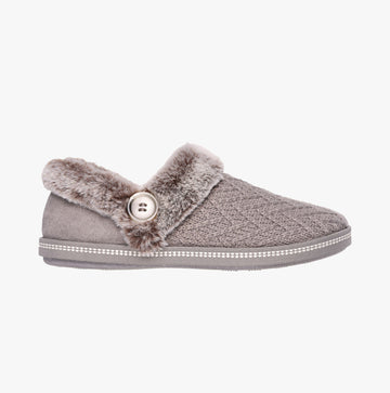 Skechers 167684/TPE COZY CAMPFIRE-GIRLS NIGHT IN Womens Indoor Slippers Taupe