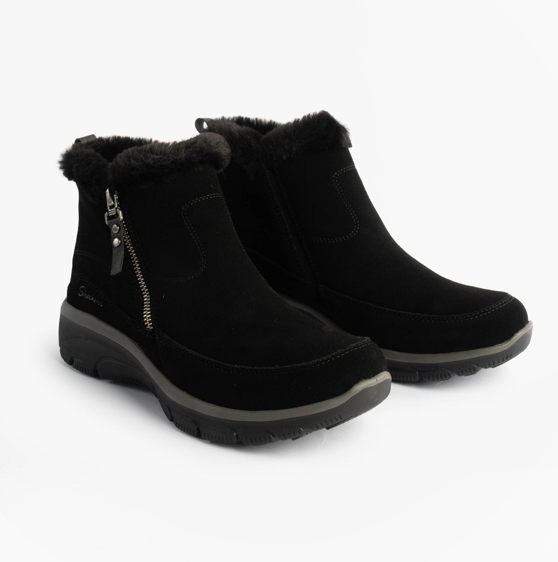 Skechers 167862/BLK EASY GOING - COOL ZIP Womens Boots Black