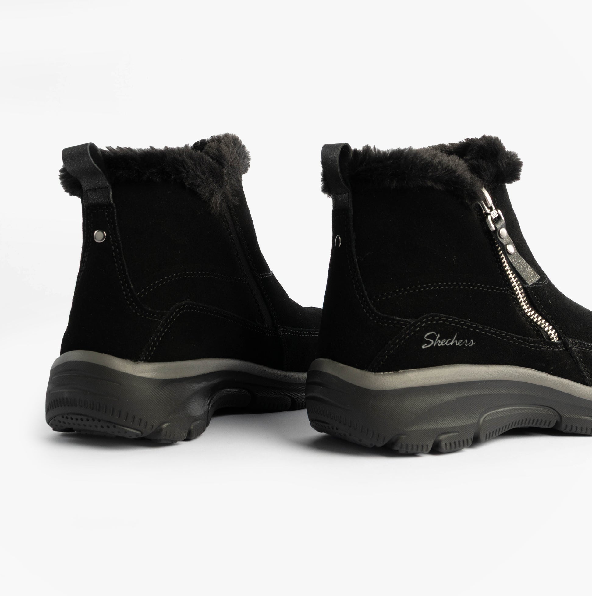 Skechers 167862/BLK EASY GOING - COOL ZIP Womens Boots Black