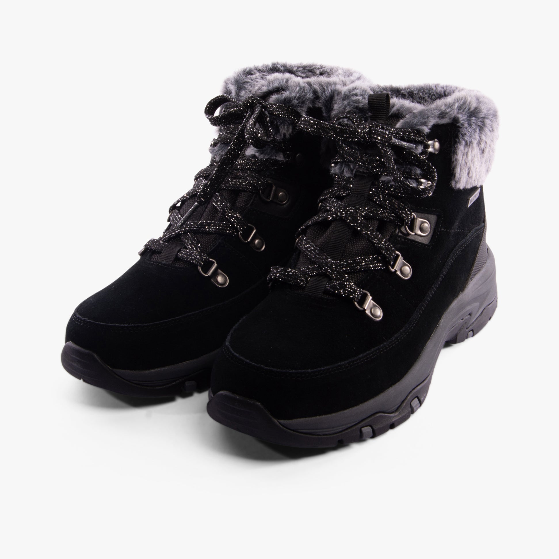 Skechers 167882/BLK TREGO - SNOW WORRIES Womens Boots Black
