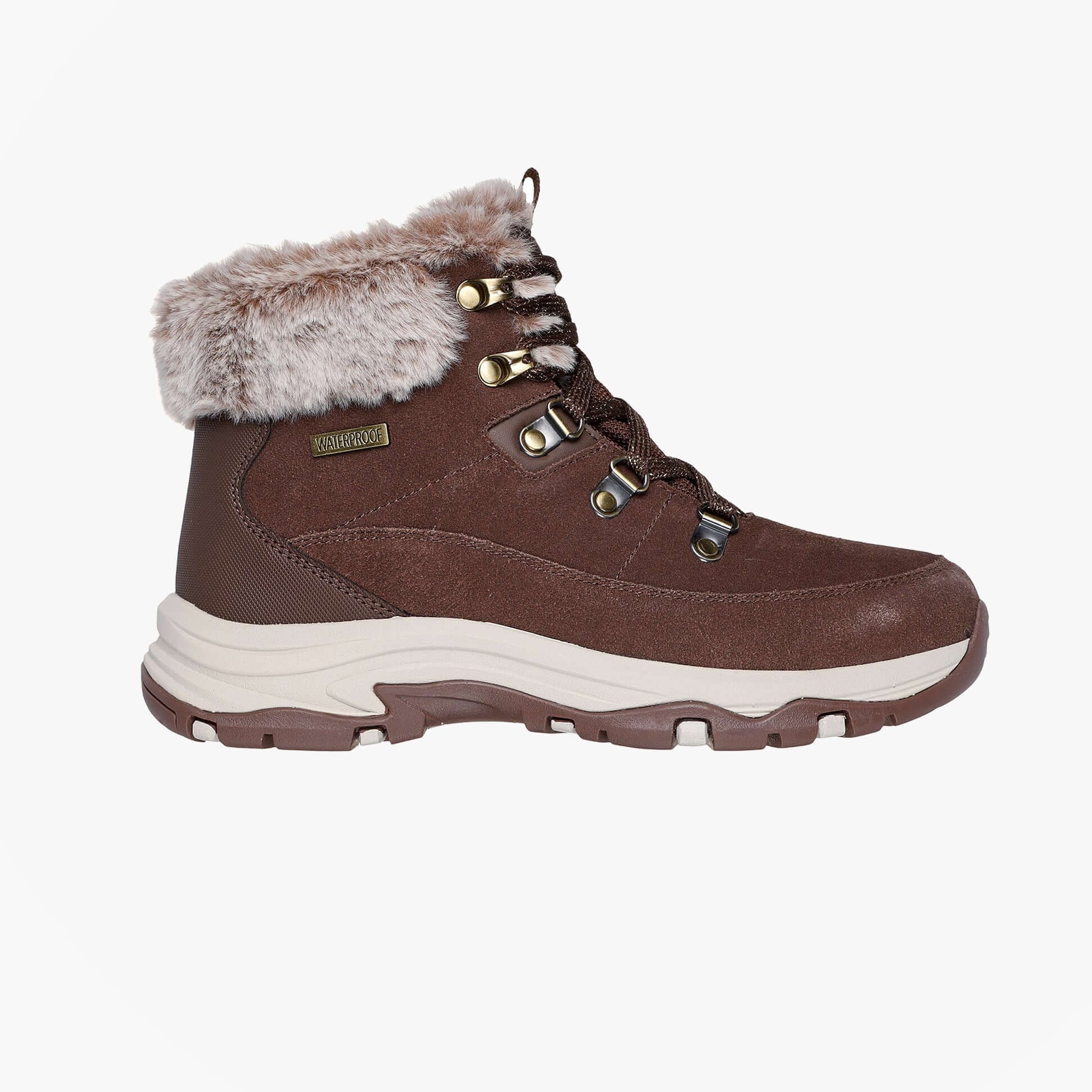 Skechers TREGO - SNOW WORRIES Womens Boots Chocolate