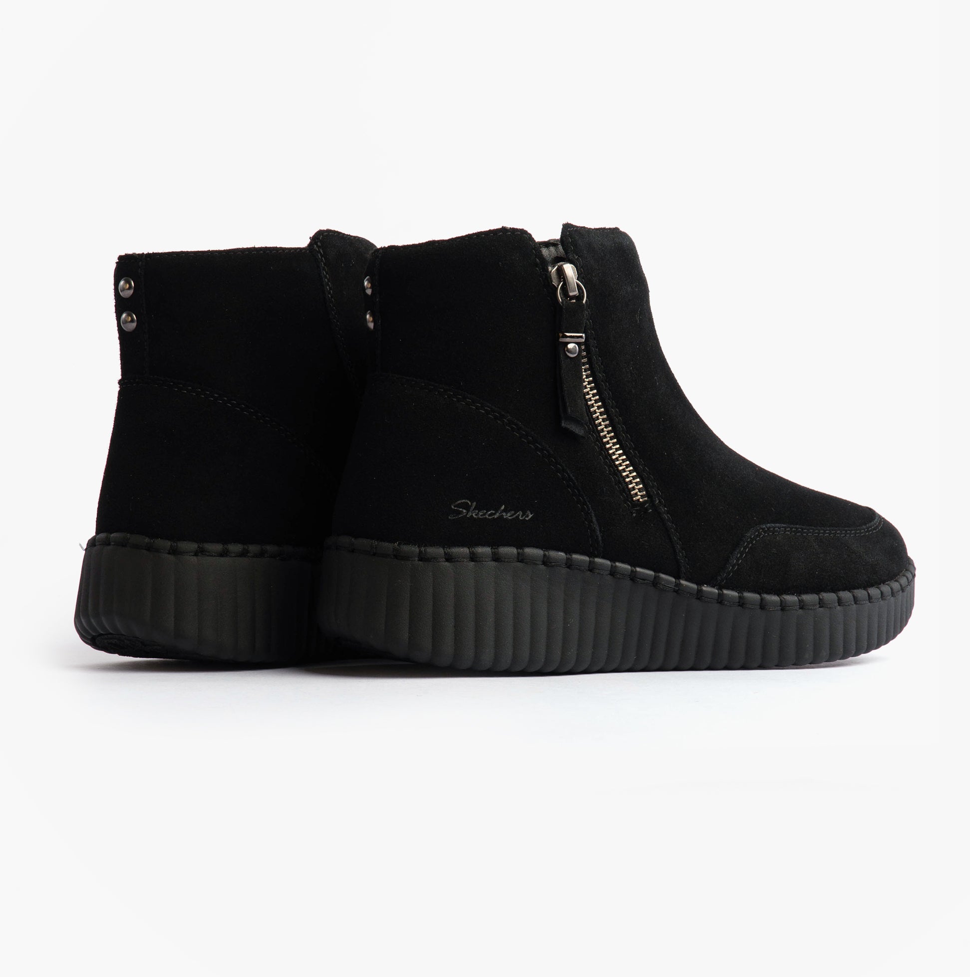 Skechers WILSHIRE BLVD - WEEKEND CRUSH Womens Boots Black