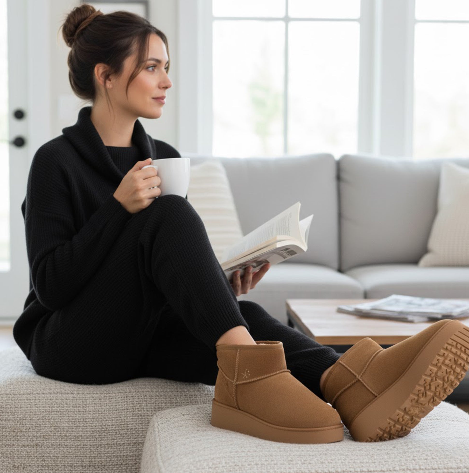 Skechers 169143/CSNT KEEP COZY Womens Boots Chestnut