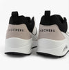 Skechers 183020/WBK UNO - RETRO ONE Mens Trainers White Mono/Black