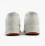 Skechers 183022/WHT UNO - BANKSIA Mens Trainers White rear view showing the low top and rubber sole.