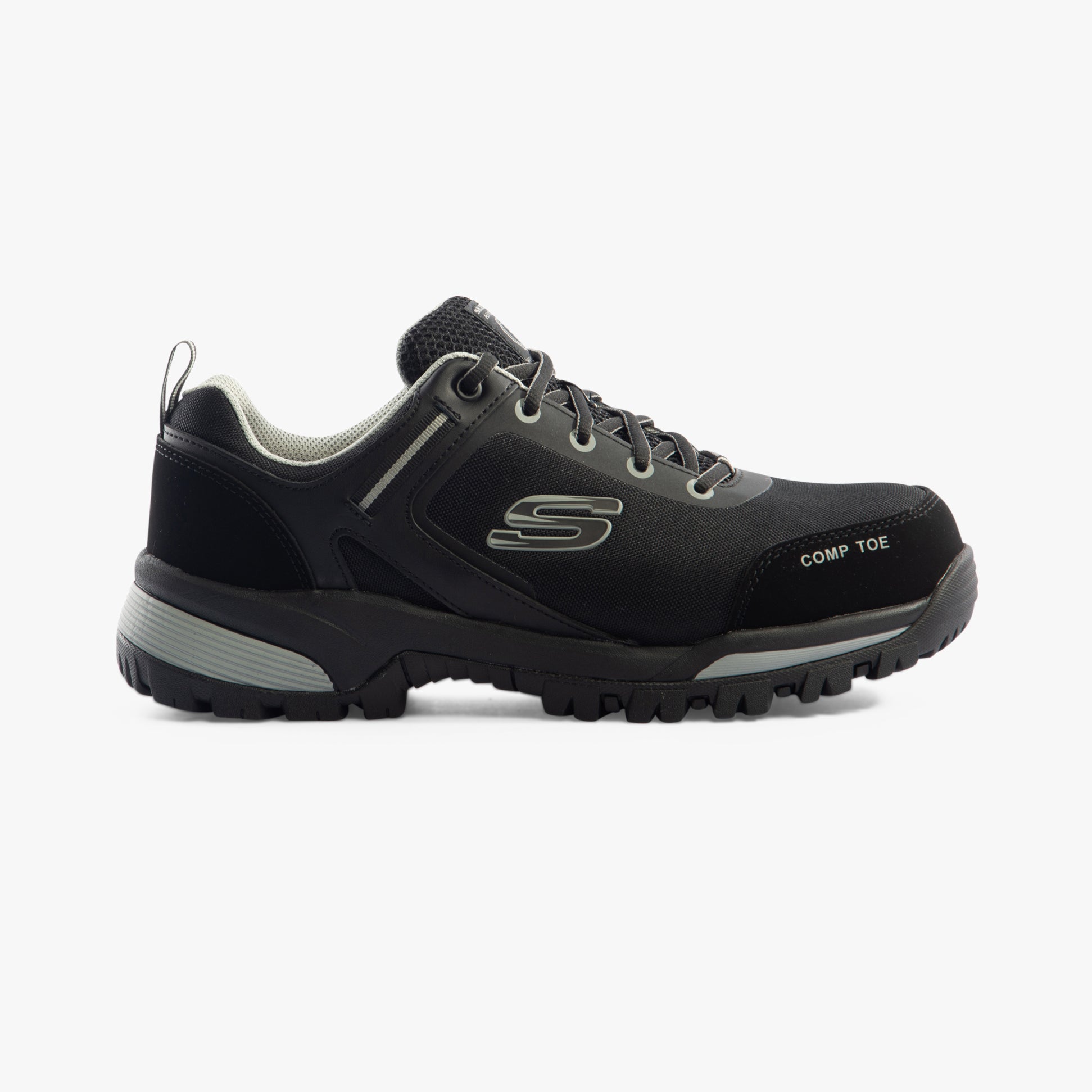 Skechers Work 200188EC GATLON Mens Safety Trainers Black/Grey