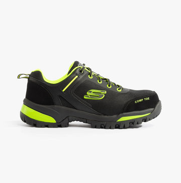 200188EC/BKLM GATLON Mens Trainers Black/Lime