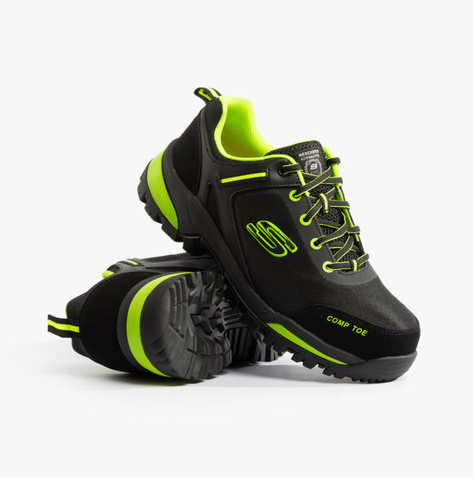 200188EC/BKLM GATLON Mens Trainers Black/Lime