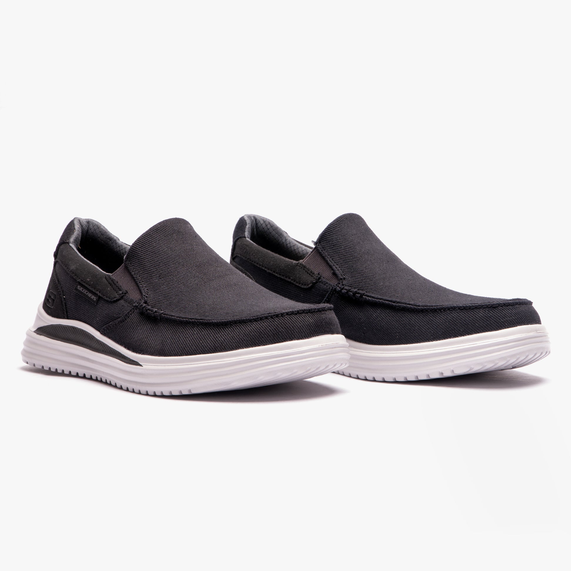 Skechers 204785/BLK PROVEN-SUTTNER Mens Canvas Black