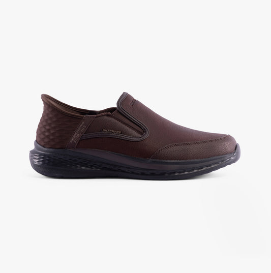 Skechers 205237/RDBR SLADE - COOPER Mens Shoes Red/Brown