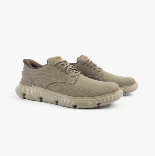 Skechers GARZA - CLIVE Mens Shoes Dark Taupe