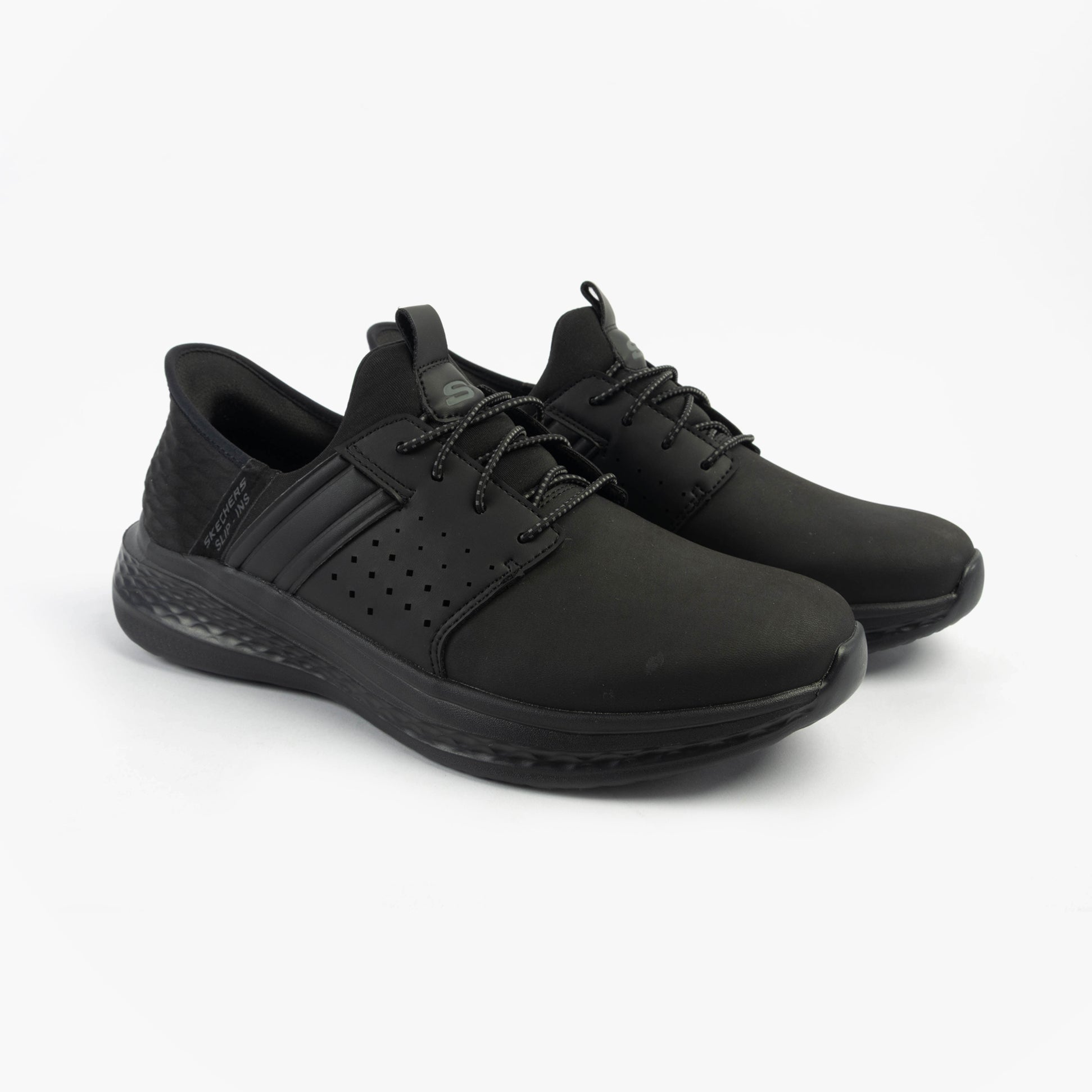 Skechers 210828/BBK SLADE - ZACHARY Mens Trainers Black