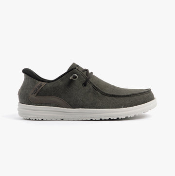 Skechers 210959/BKGY MELSON - CORONADO Mens Shoes Black/Grey