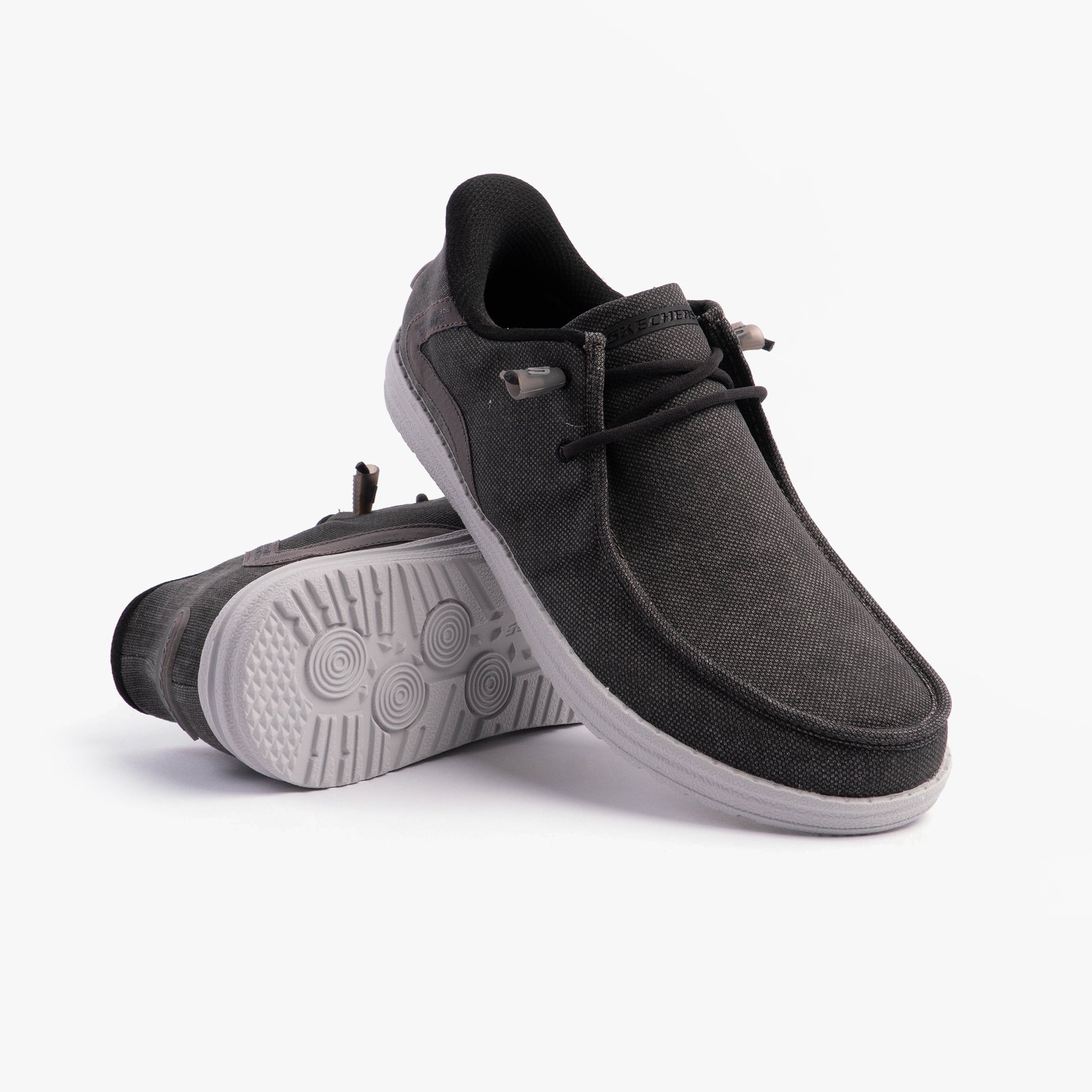 Skechers 210959/BKGY MELSON - CORONADO Mens Shoes Black/Grey