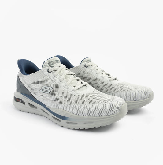 Skechers ARCH FIT ORVAN - KINCADE Mens Trainers Light Grey