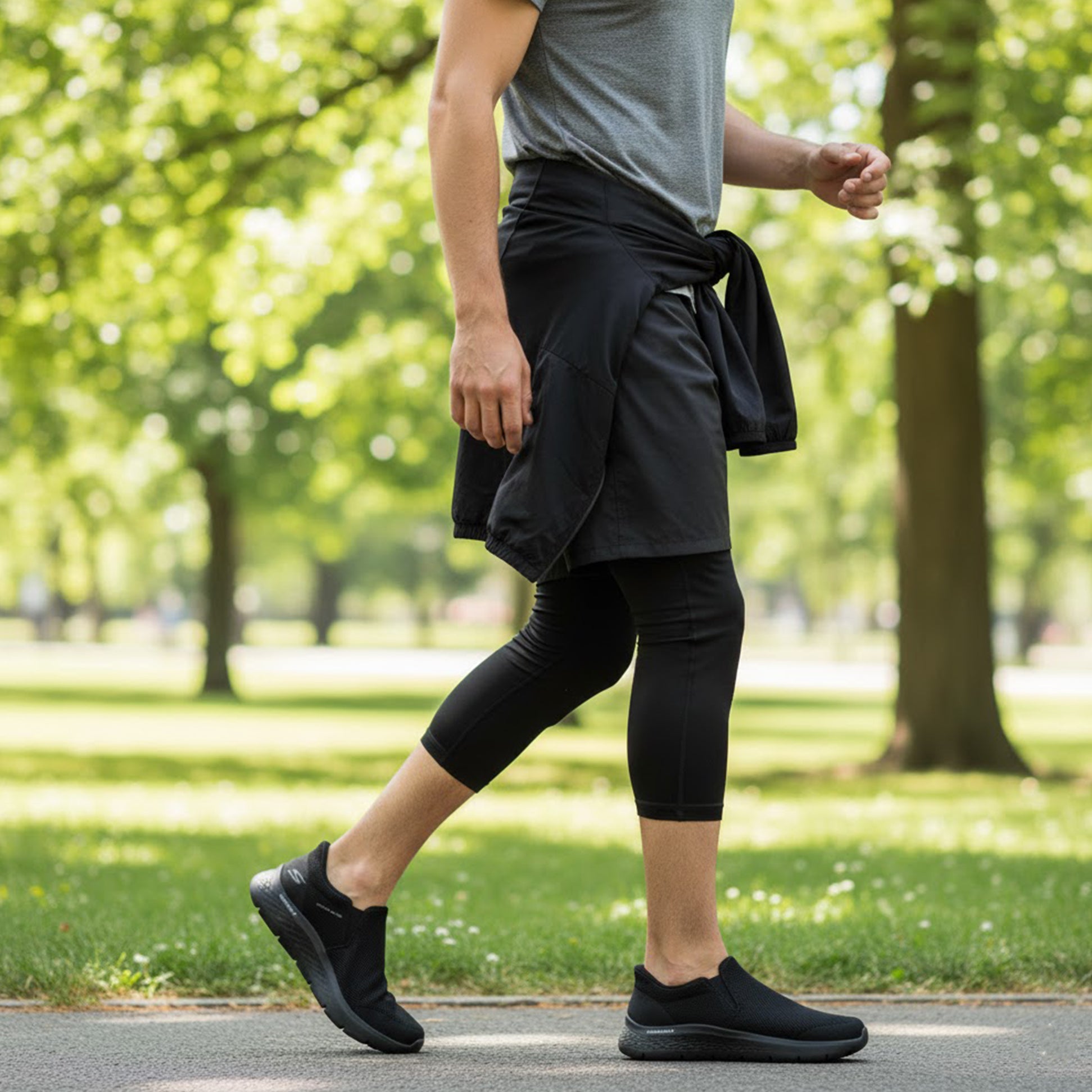 Skechers 216333/BBK GO WALK FLEX - OJAI Mens Trainers Black