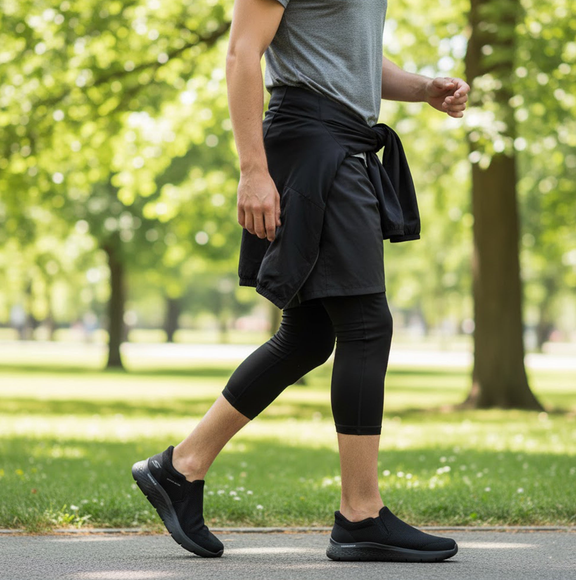 Skechers 216333/BBK GO WALK FLEX - OJAI Mens Trainers Black