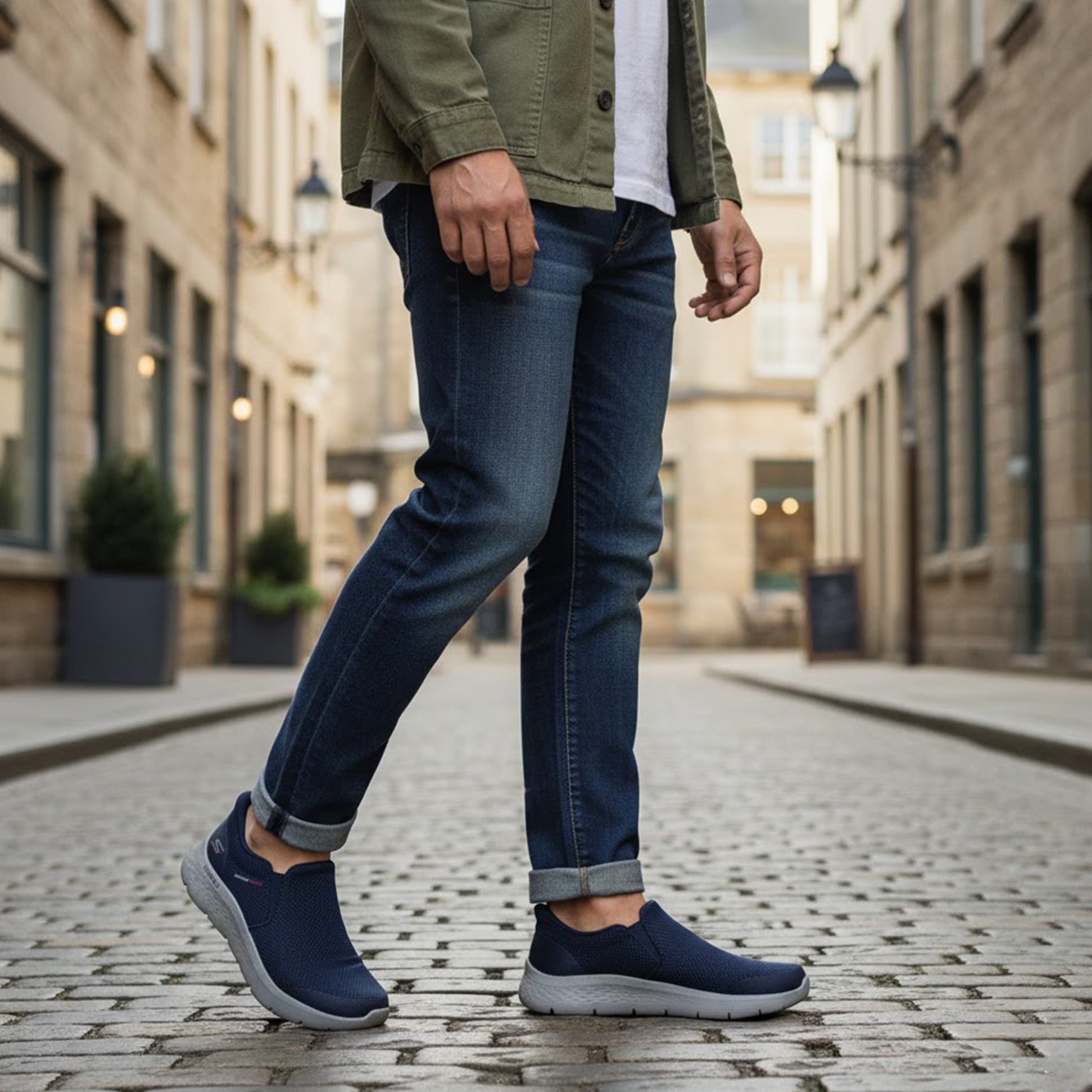 Skechers 216333/NVY GO WALK FLEX - OJAI Mens Trainers Navy