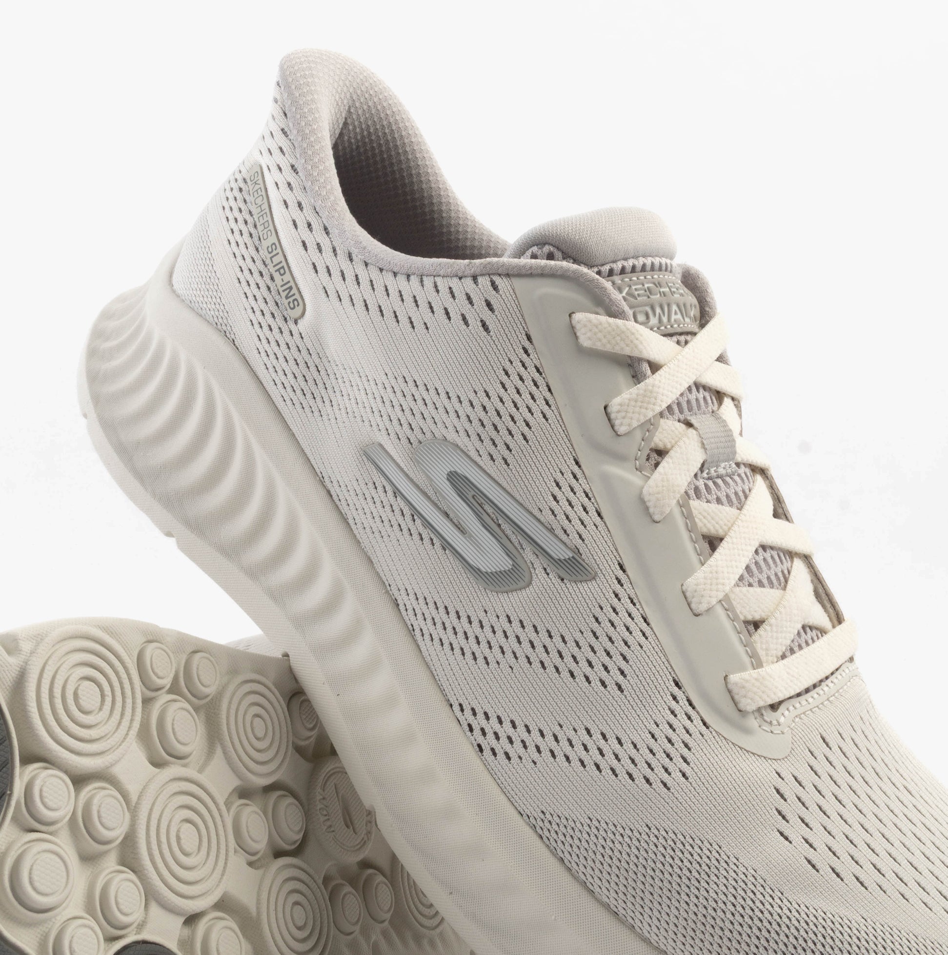 Skechers 216375/WGY GO WALK NOW - PAYTON Mens Trainers White/Grey