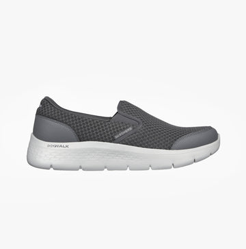 Skechers 216485/GRY GO WALK FLEX-REQUEST Mens Slip On Shoes Grey
