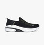 Skechers 220565/BLK MAX CUSHIONING ARCH FIT 2.0 - Mens Trainers Black side view featuring slip-on design and breathable upper.
