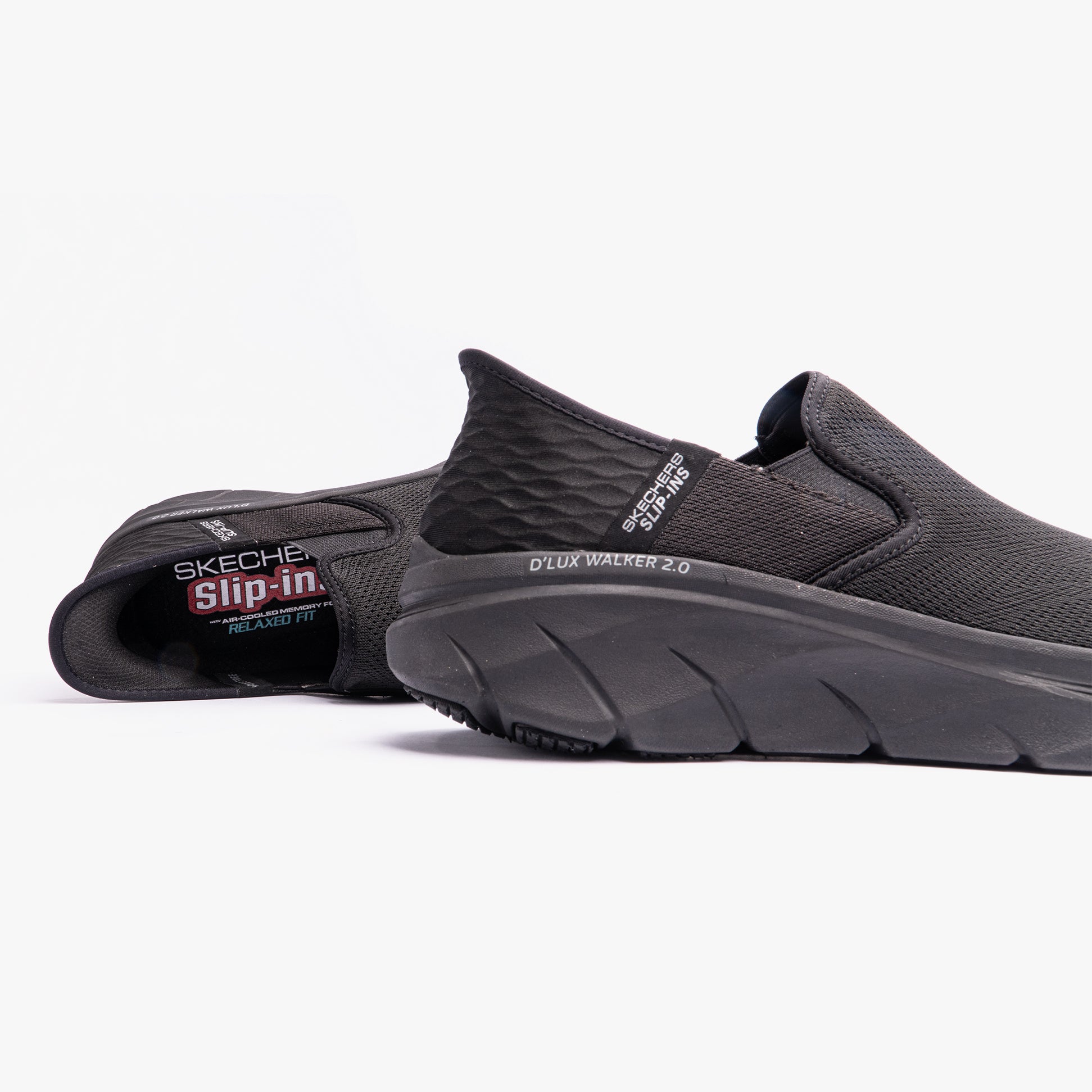 Skechers 232463/BBK D'LUX WALKER 2.0 - REELER Mens Trainers Black