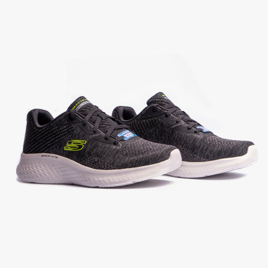 Skechers SKECH-LITE PRO FAREGROVE Mens Trainers Black/Lime