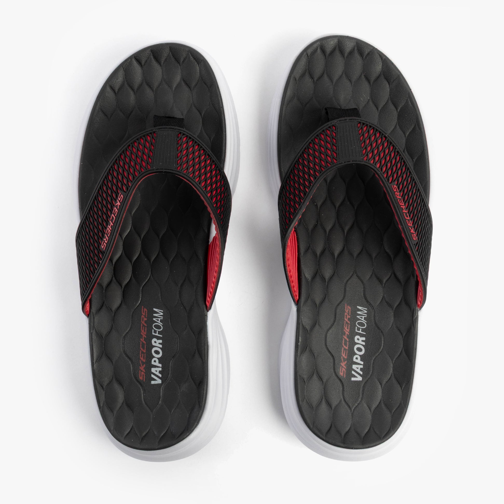 Skechers 232894/BKRD VAPOR FOAM SANDAL - SAYTO Mens Sandals Black/Red