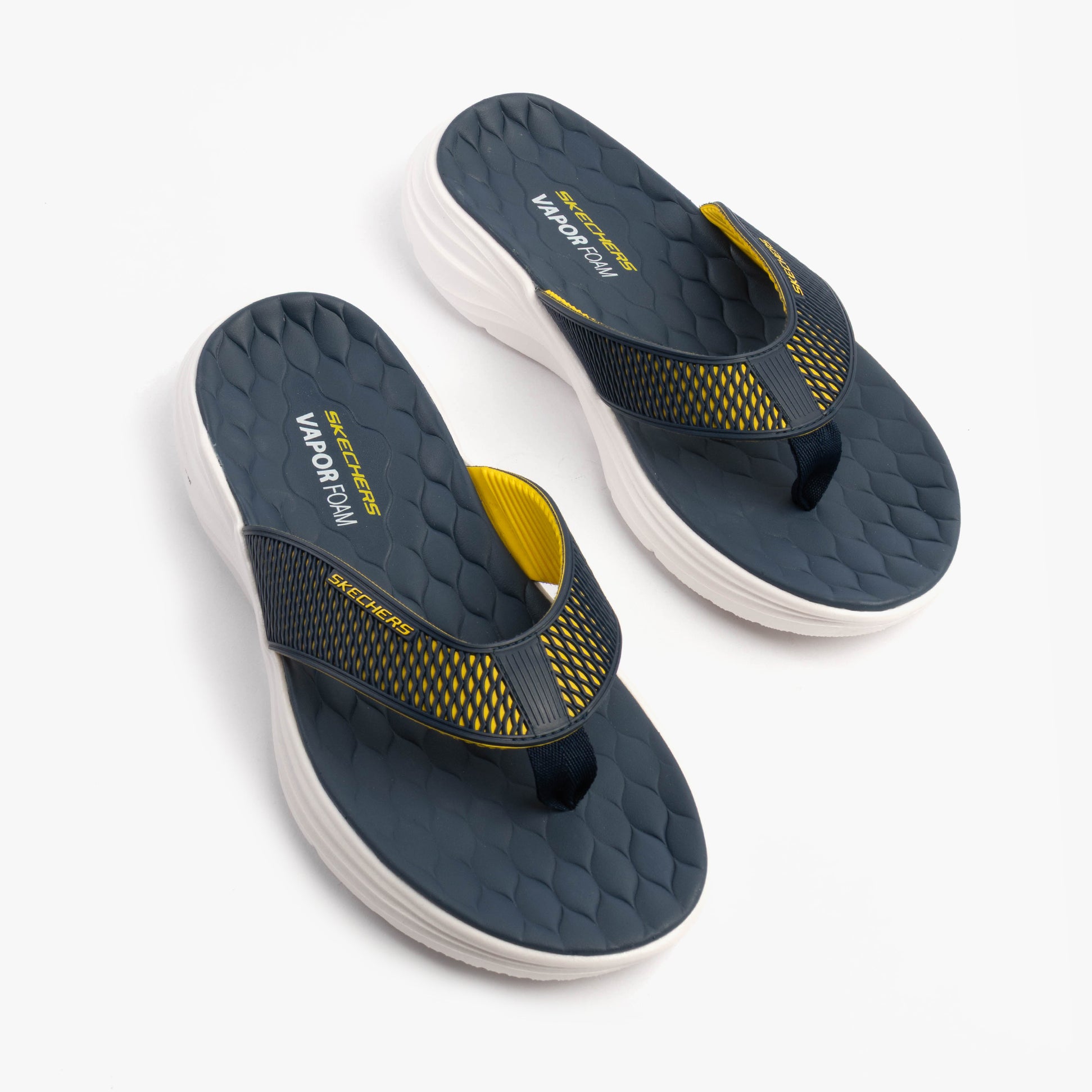 Skechers 232894/NVYL VAPOR FOAM SANDAL - SAYTO Mens Sandals Navy/Yellow