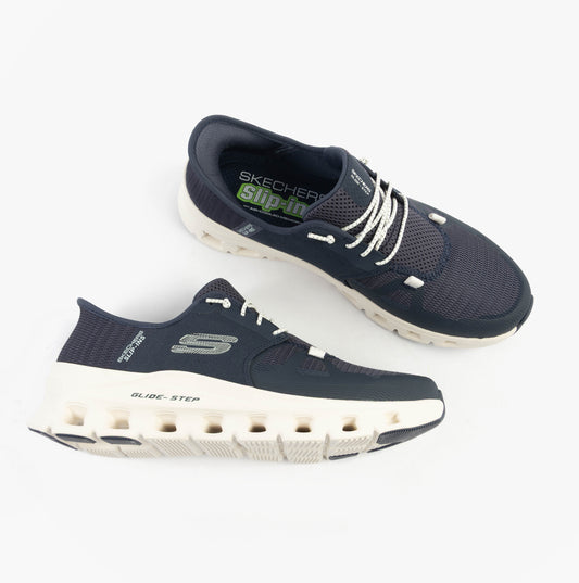 Skechers GLIDE-STEP PRO Mens Trainers Navy/Grey