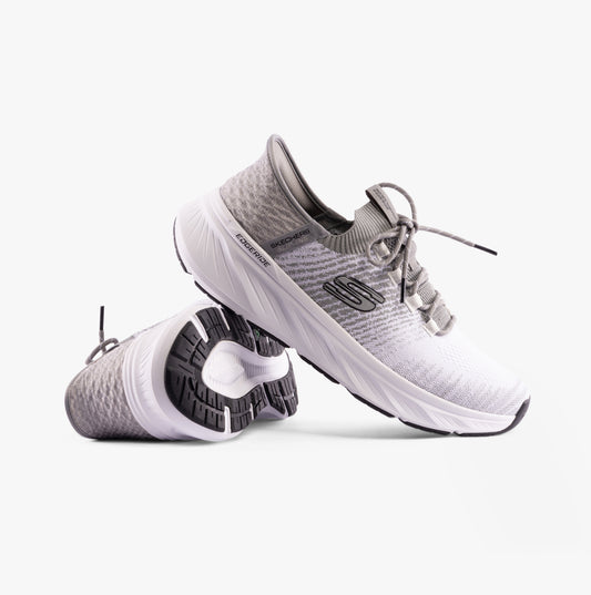 Skechers 232932/WGY EDGERIDE - RAYGO Mens Trainers White/Gray