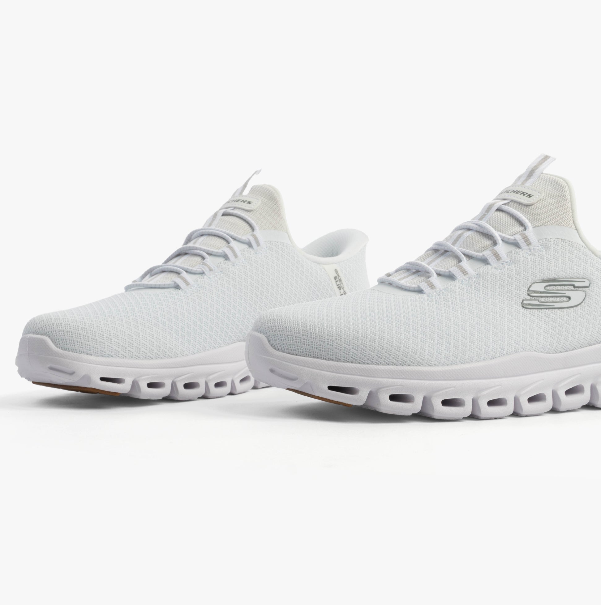 Skechers 233010/WHT GLIDE-STEP - NOXUS Mens Trainers White