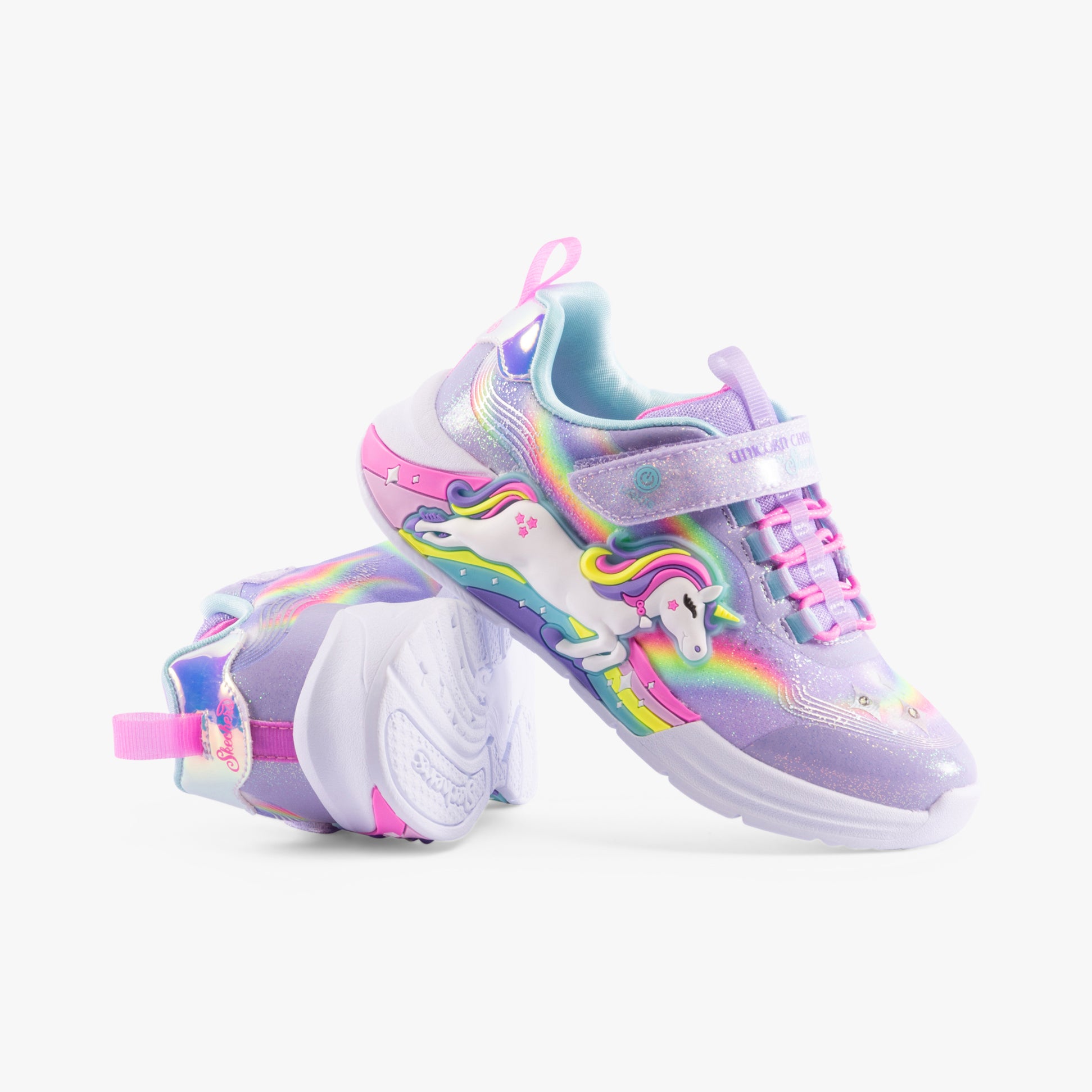 Skechers 302298-L/N-UNICORN CHASER Girls Trainers Lavender/Multi